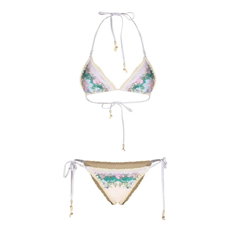 Sea Clothing Cream Scarf Floral - Zimmermann