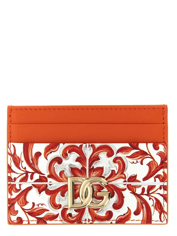 3.5 Wallets And Card Holders Orange - Dolce & Gabbana