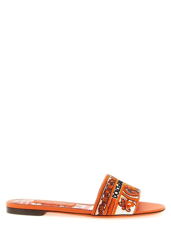 Bianca Sandals Orange - Dolce & Gabbana