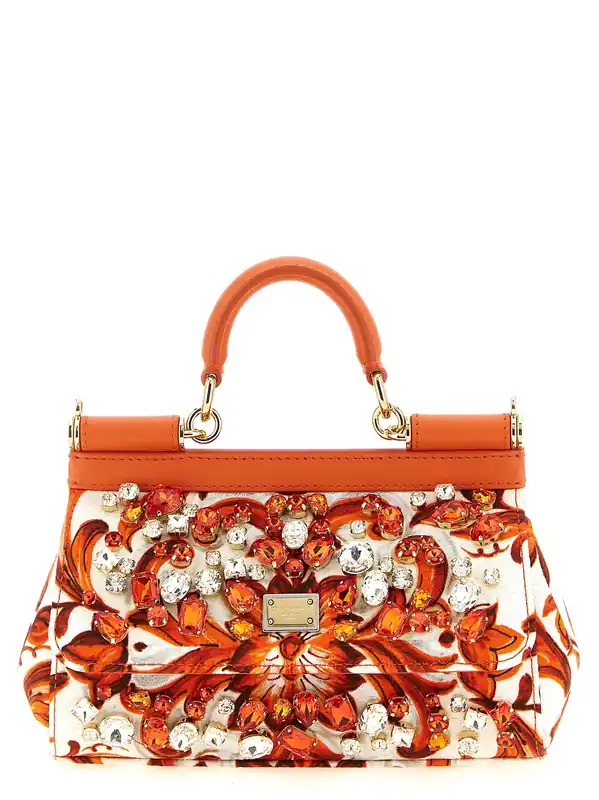 Sicily Hand Bags Orange - Dolce & Gabbana
