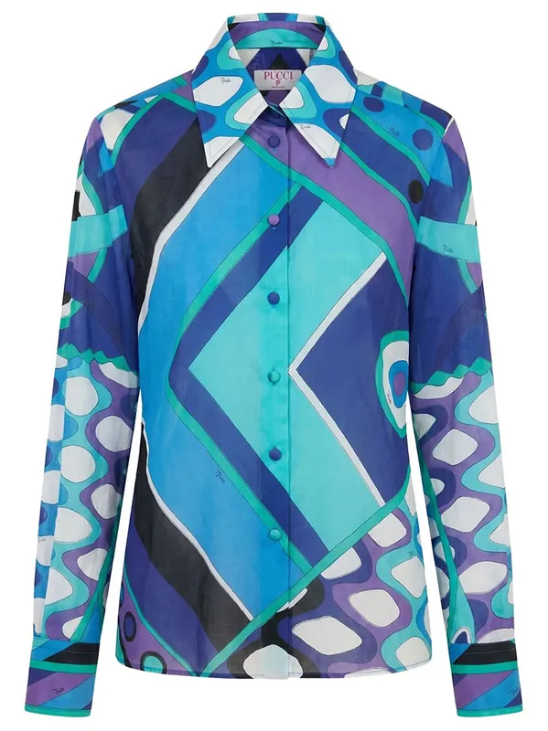Vivara Print Cotton Shirt - Pucci