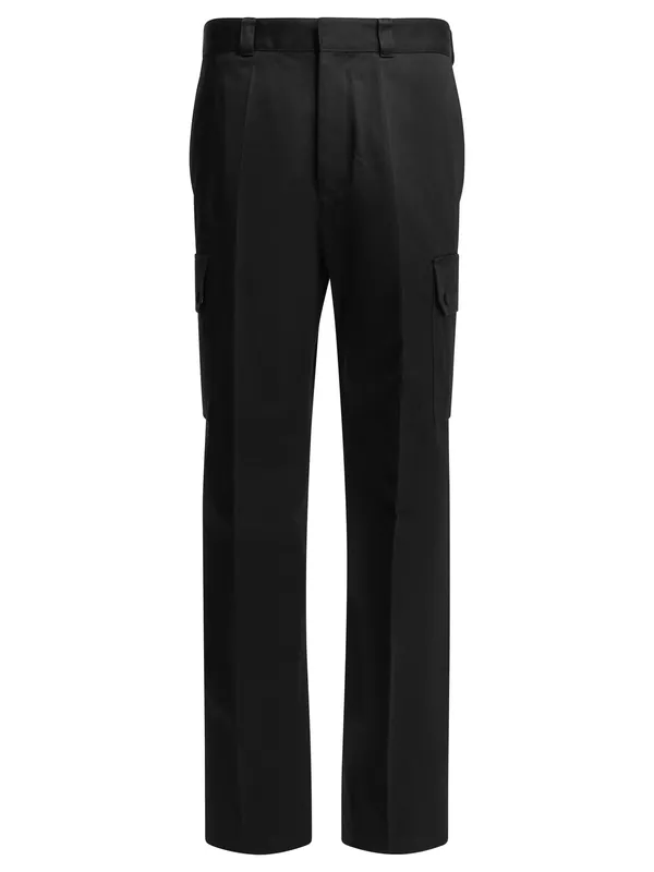 Cotton Cargo Pants Trousers Black - Givenchy