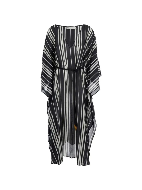 Striped Silk Kaftan - Tory Burch