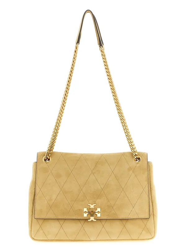 Charlie Shoulder Bags Beige - Tory Burch
