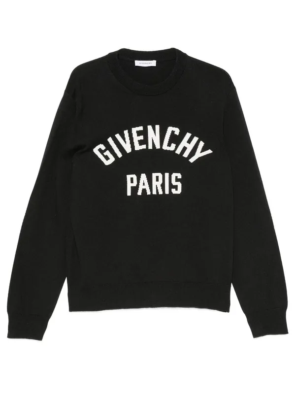 Couture Seam Knitted Sweater With Givenchy Paris Detail