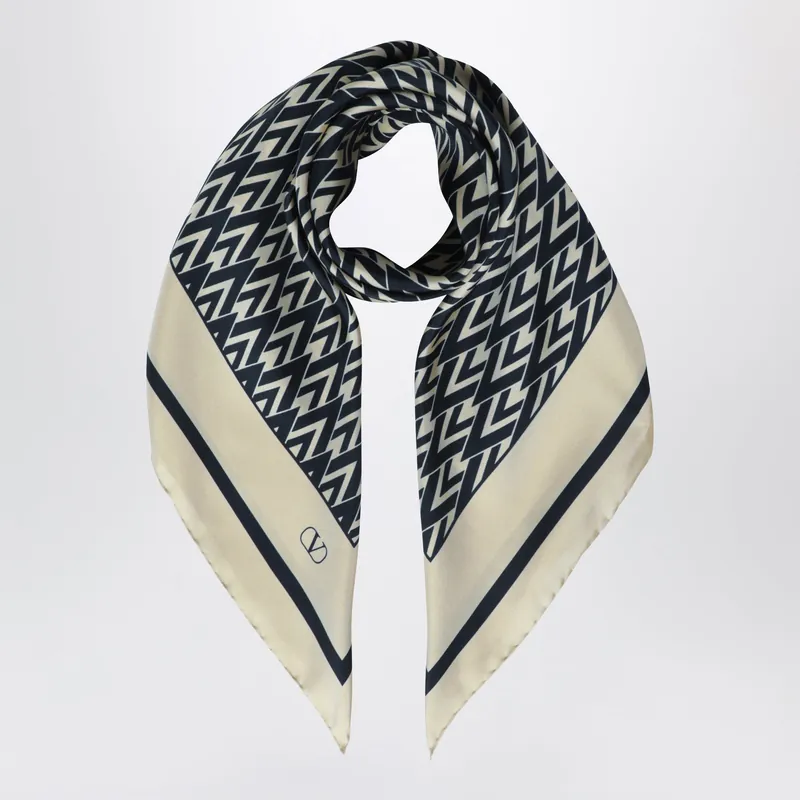 Toute La V Silk Scarf - Valentino Garavani