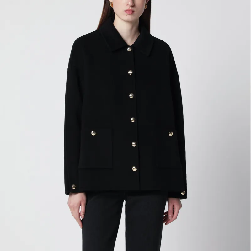 Black Wool And Cashmere Jacket - Anine Bing