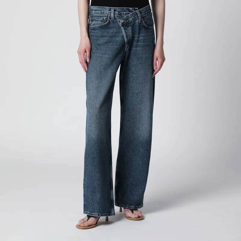 Arc Criss Cross Jeans In Dark Indigo Denim - Agolde