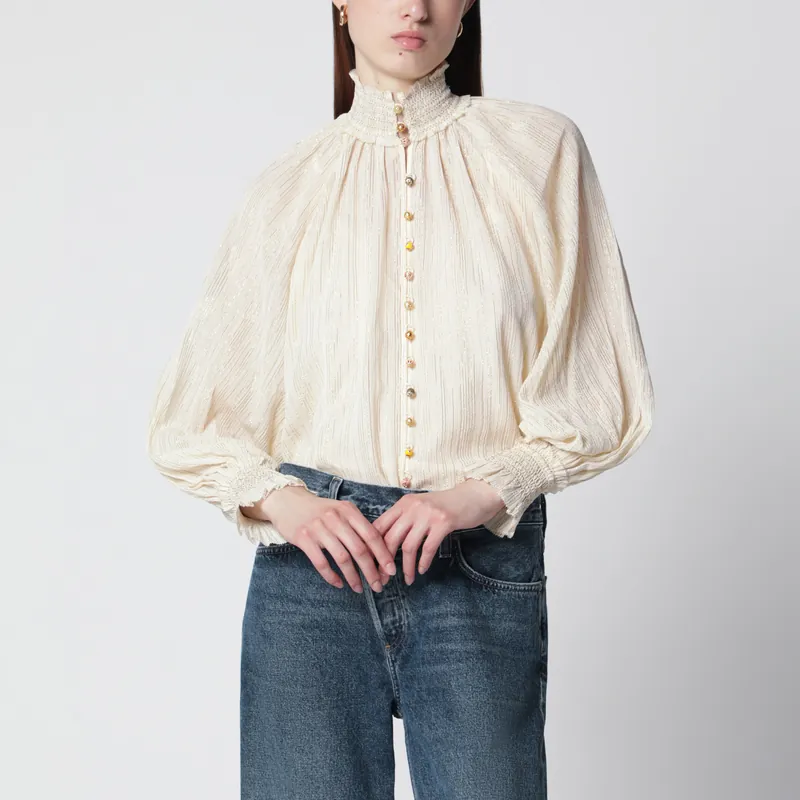 Aster Blouse In Cream - Zimmermann