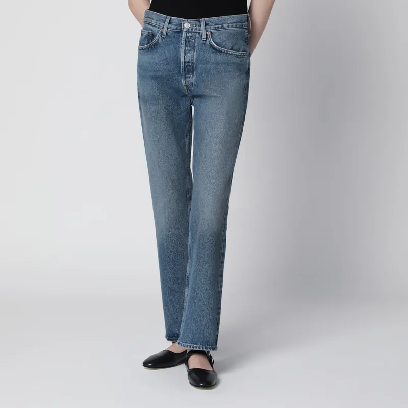 Lana Straight-Leg Jeans In Indigo Denim
