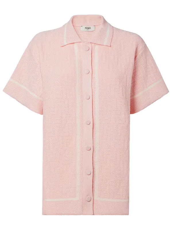 Ff Crochet Polo Shirt - Fendi