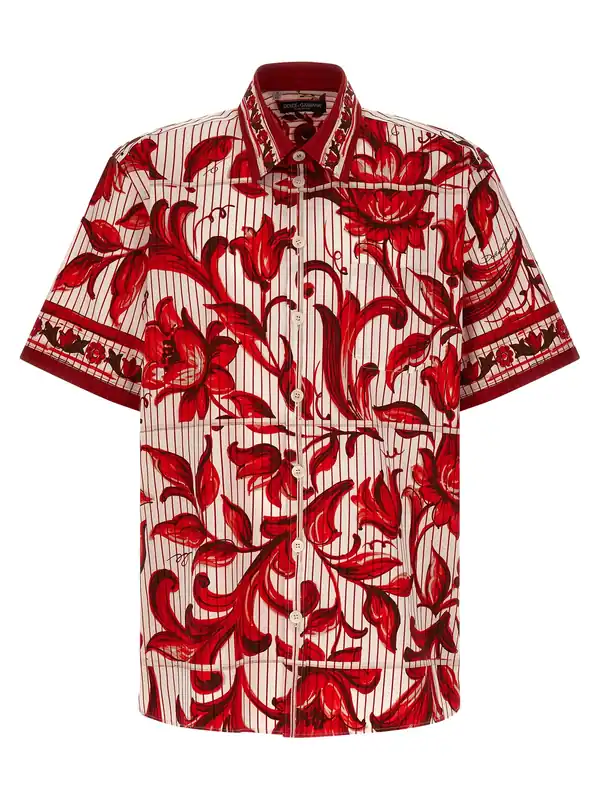 Maiolica Shirt And Blouse Red - Dolce & Gabbana