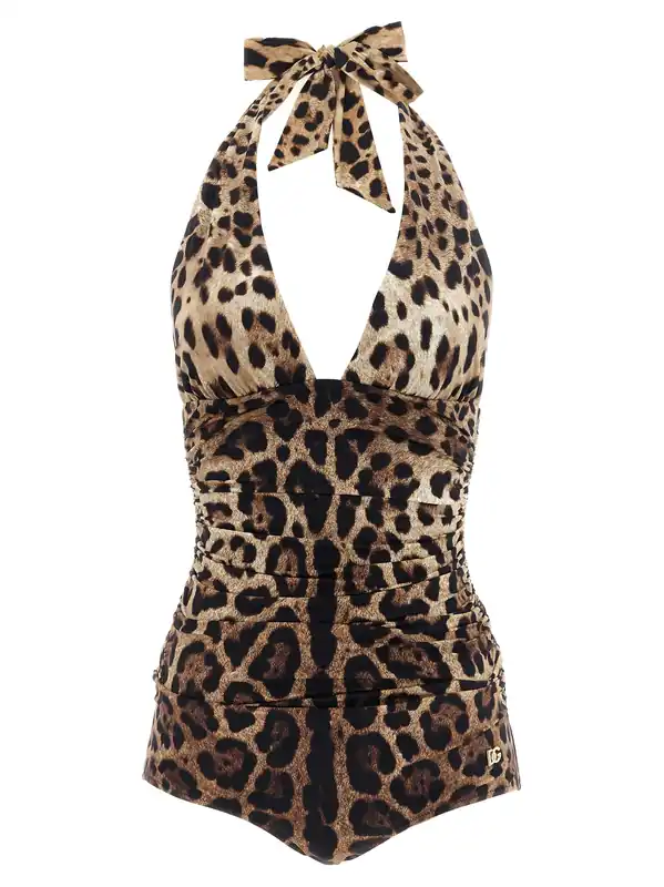 Leopardo Beachwear Brown - Dolce & Gabbana