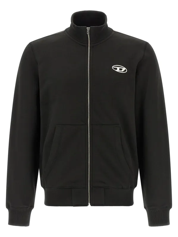 S-Ginn-Zip-Iod Sweatshirt Black