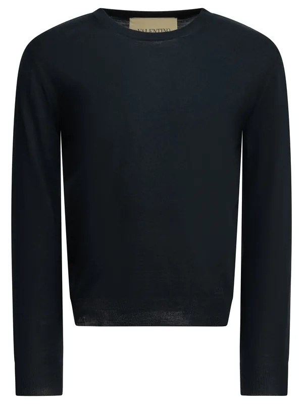 Vlogo Signature Knitwear Blue - Valentino Garavani