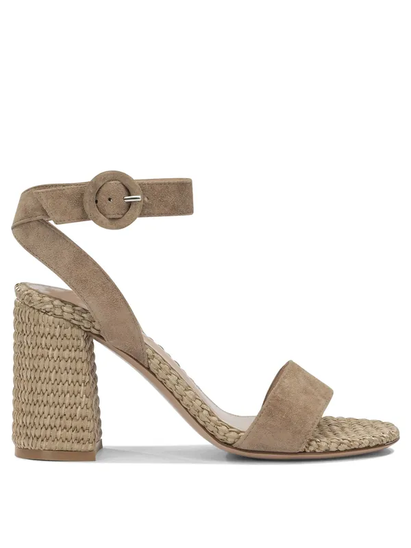 Luana 85mm Sandals Beige - Gianvito Rossi