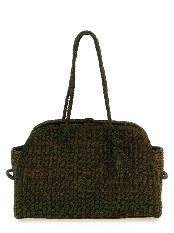 Le Turismo Raphia Tote Bag Green - Jacquemus