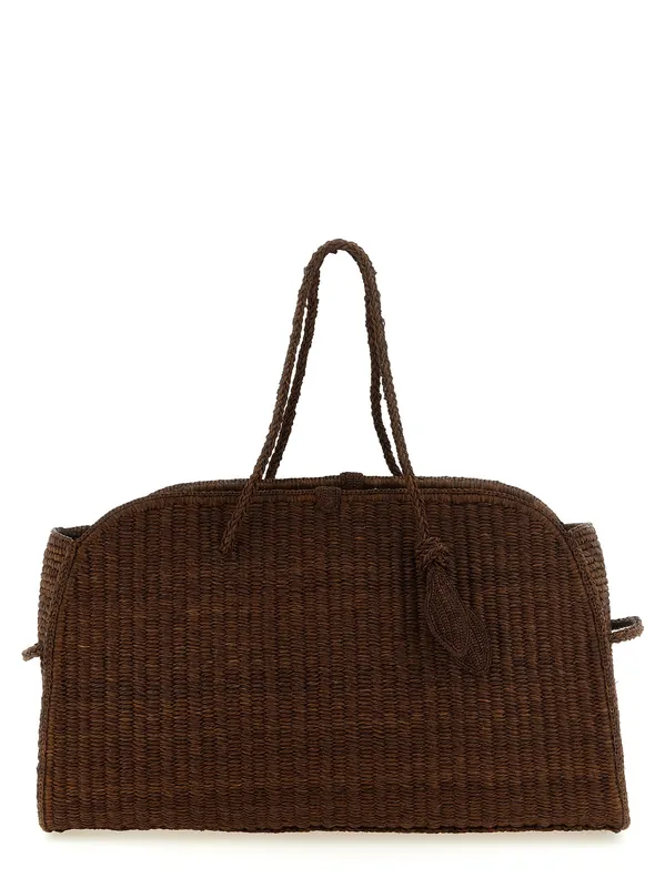 Le Grand Turismo Raphia Tote Bag Brown - Jacquemus
