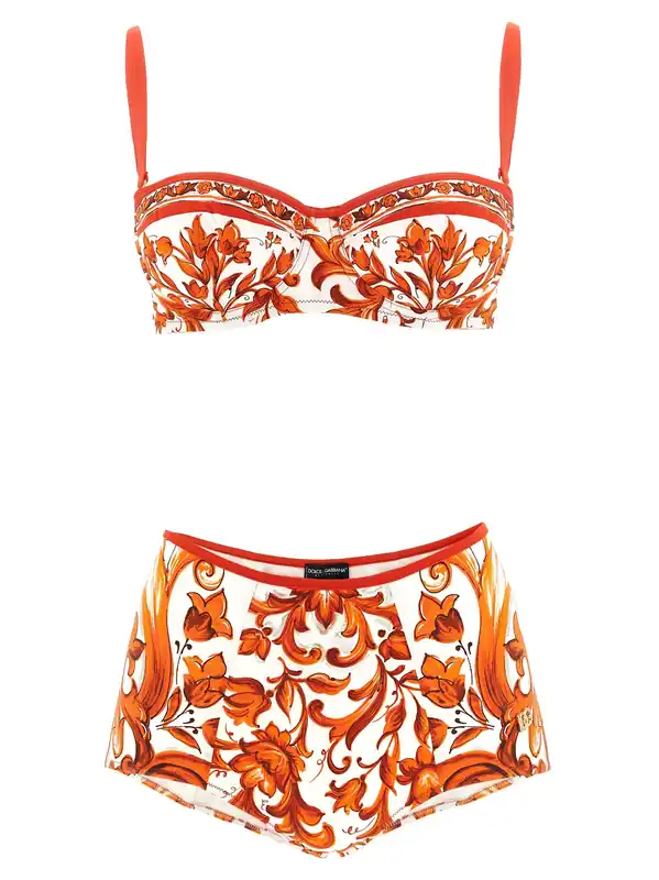 Maiolica Beachwear Orange - Dolce & Gabbana