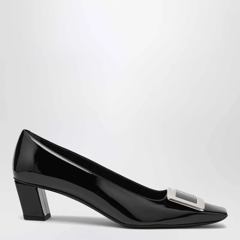 Belle Vivier Patent Leather Black Décolletés - Roger Vivier