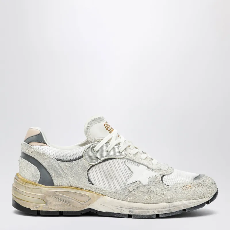 Dad-Star Trainers In Suede And White/Silver Mesh