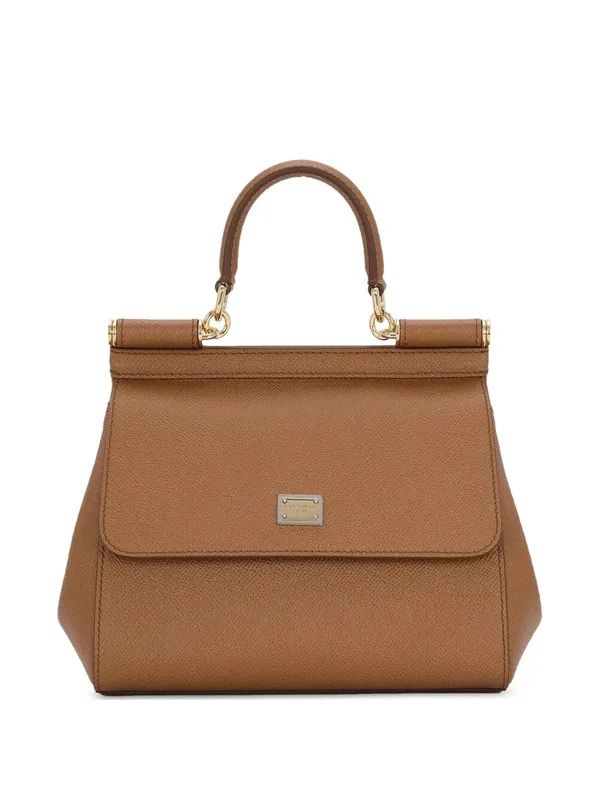 Sicily Small Handbag In Dauphine Calfskin - Dolce & Gabbana
