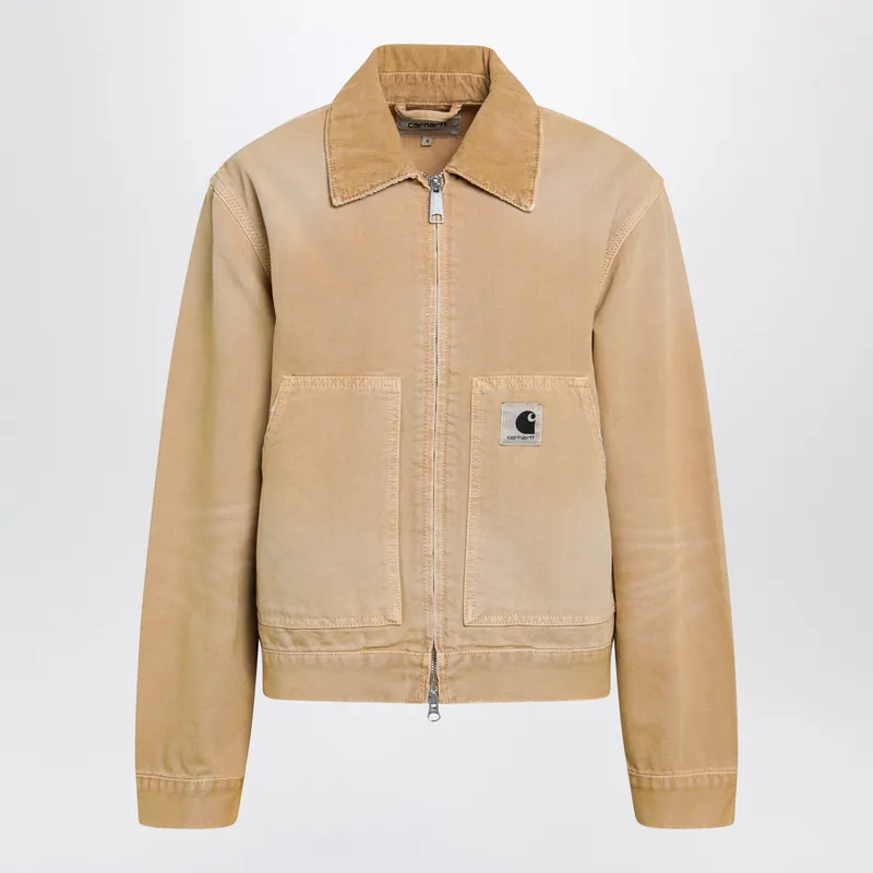Women's Og Arcan Jacket In Dearborn Canvas Dusty Brown - Carhartt Wip