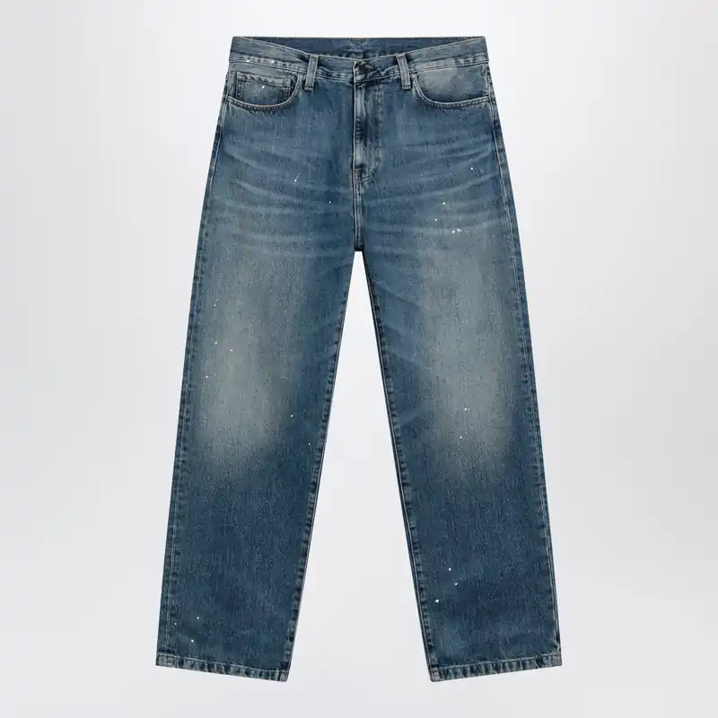 Landon Pant Blue/Destroy Wash Splatter - Carhartt Wip