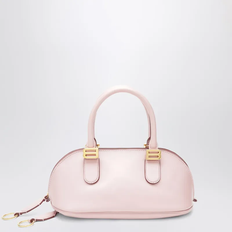 Pink Leather Bolero Mini Bowling Bag - Balenciaga