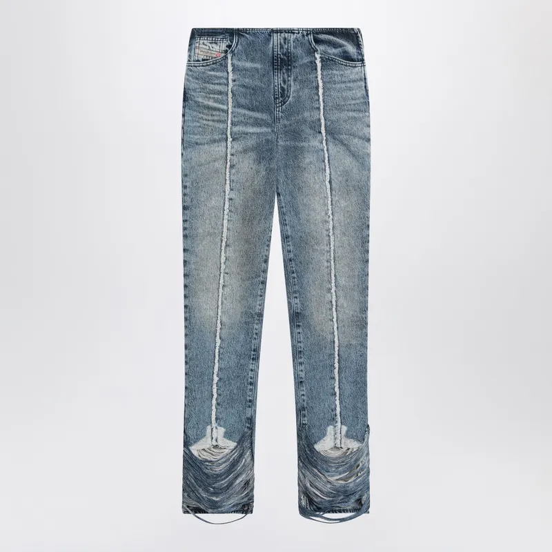Bootcut Jeans D-Ginna Blue Washed Effect