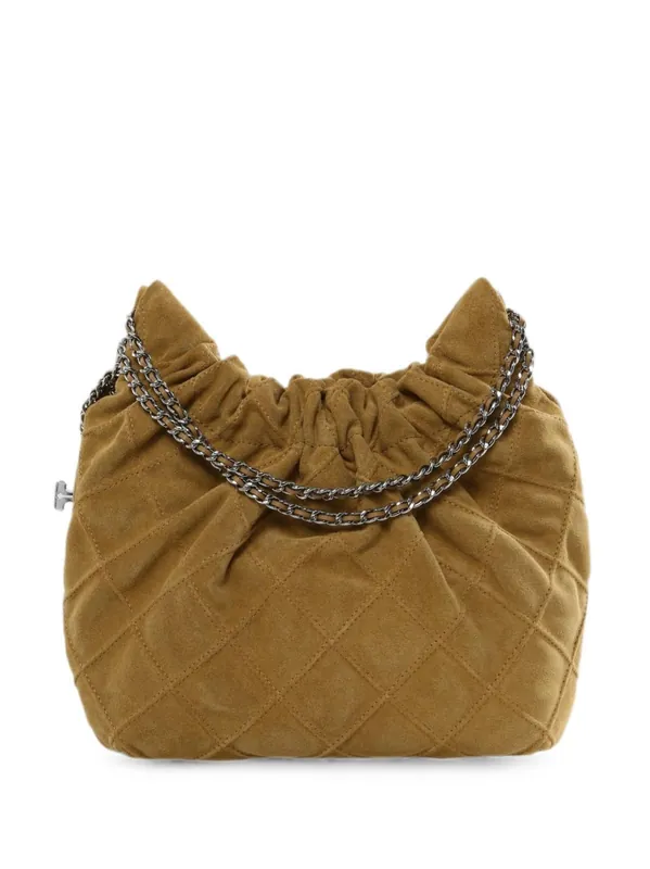 Fleming Mini Suede Leather Hobo Bag - Tory Burch