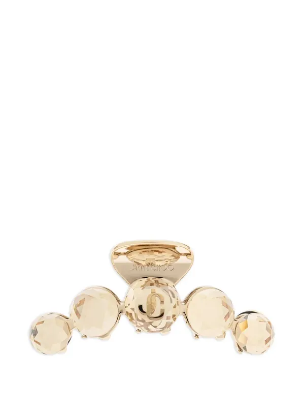 Gold-Finish Crystal Claw Hair Clip