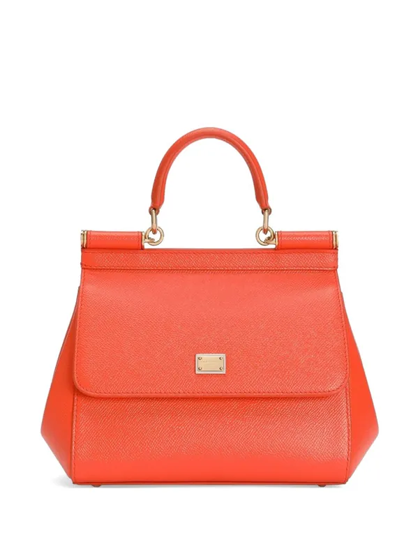 Sicily Medium Leather Handbag - Dolce & Gabbana