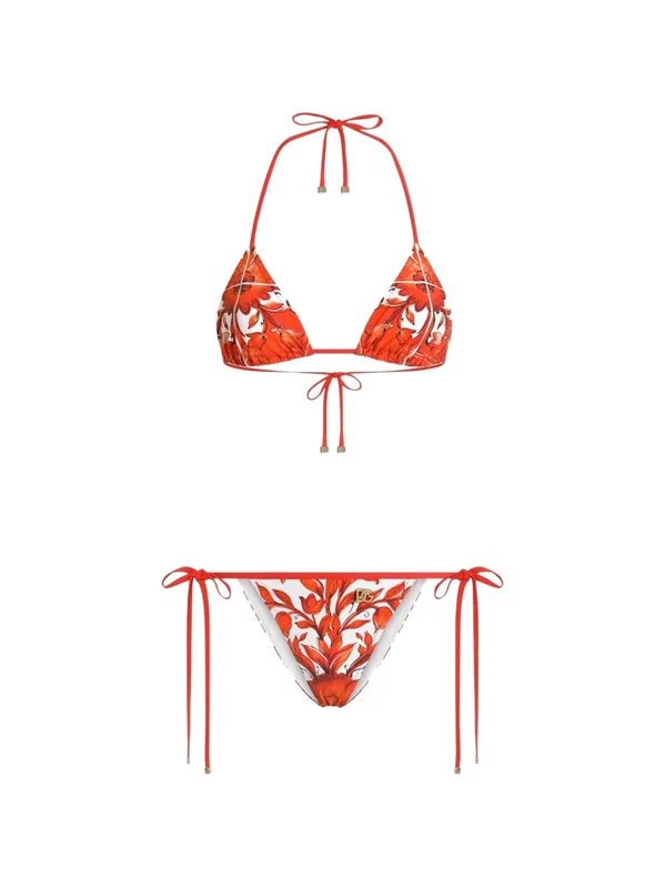 Maiolica Print Bikini Set - Dolce & Gabbana