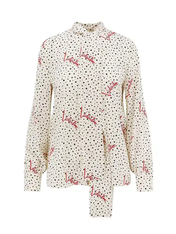 Bollicine Plusdepois Crepe De Chine Shirt - Valentino Garavani