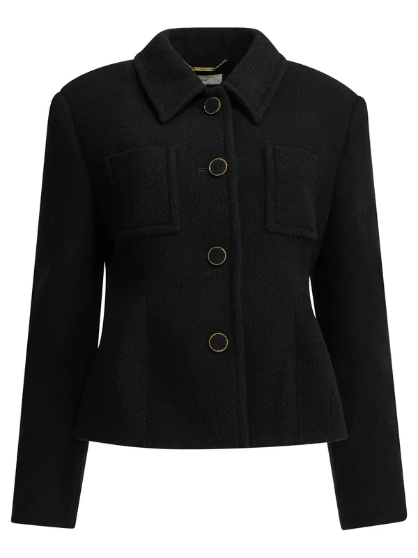 Wool Blazer Jackets And Coats Black - Chloé