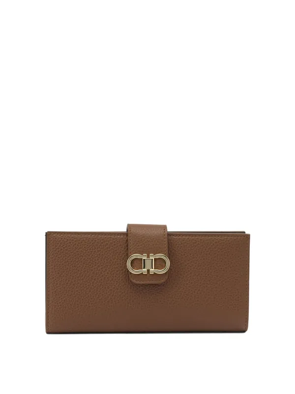 Gancini Continental Wallets & Card Holders Brown - Ferragamo