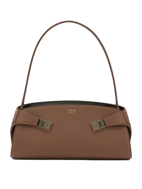 Hug East-West Shoulder Bags Brown