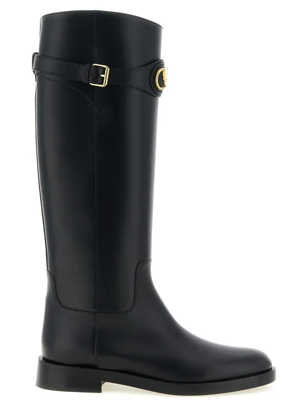 Vlogo Signature Boots And Ankle Boots Black - Valentino Garavani