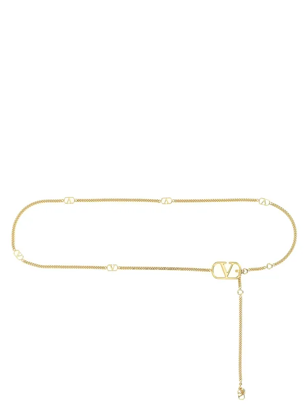 Vlogo Signature Belts Gold - Valentino Garavani