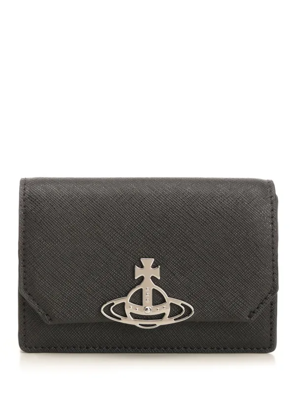 Black Card Holder Wallets Black - Vivienne Westwood