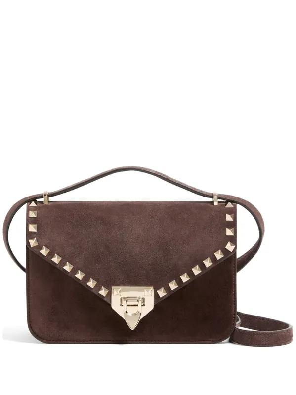 Rockstud Suede Leather Shoulder Bag - Valentino Garavani