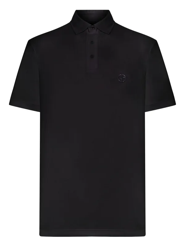 Interlock Cotton Polo Shirt - Giorgio Armani