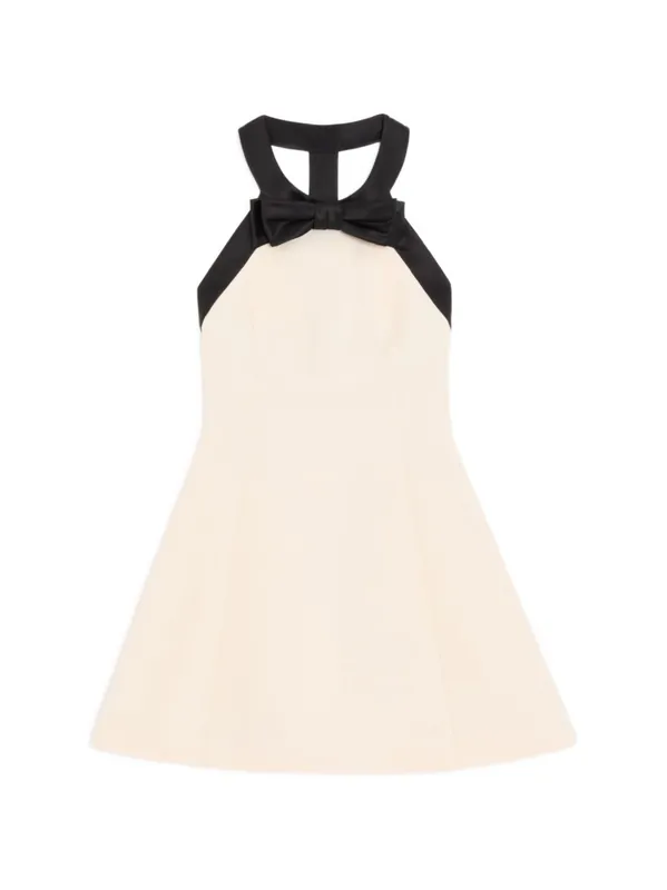 Wool And Silk Blend Mini Dress - Valentino Garavani