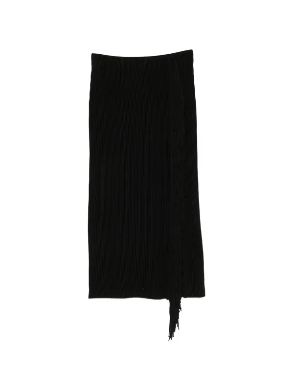 Fringed Midi Skirt - Emporio Armani