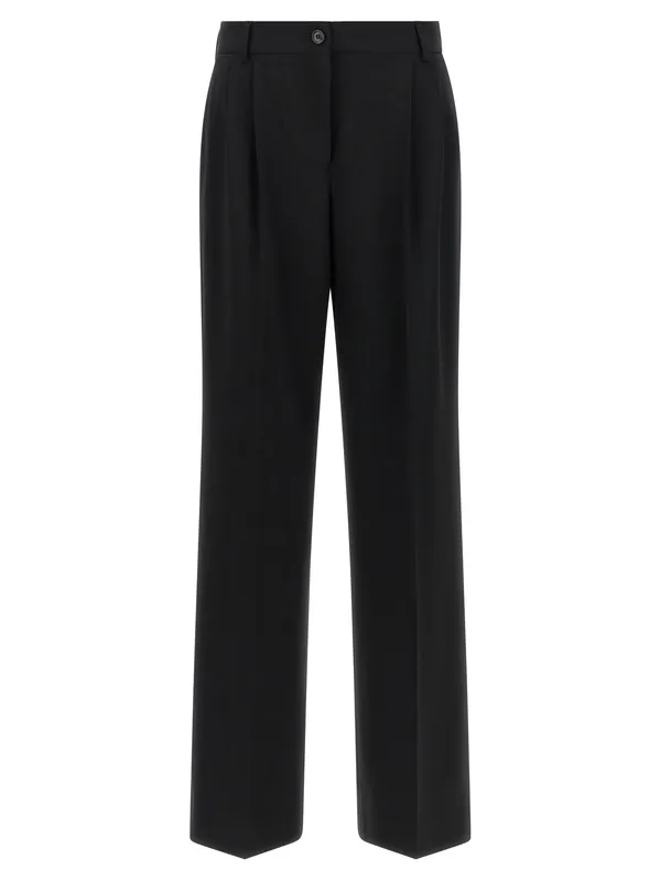 Double Pinch Pants Black - Dolce & Gabbana