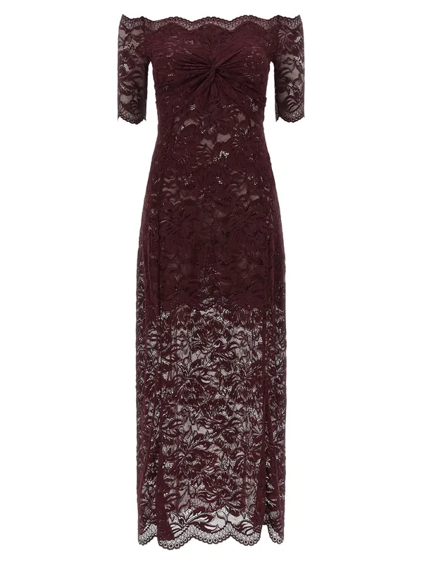 Lace Dress Dresses Purple - Rabanne