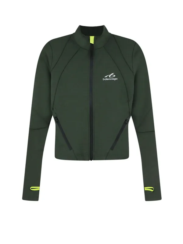 Fitted Zip-Up Sweatshirt