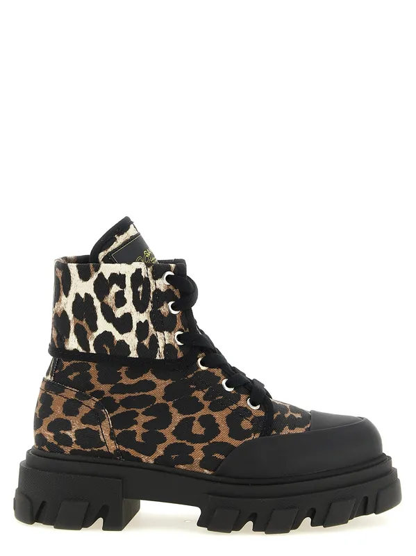Denim Ankle Boots Boots And Ankle Boots Multicolor - Ganni