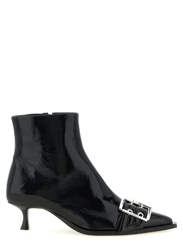 Buckle Boots And Ankle Boots Black - Ganni
